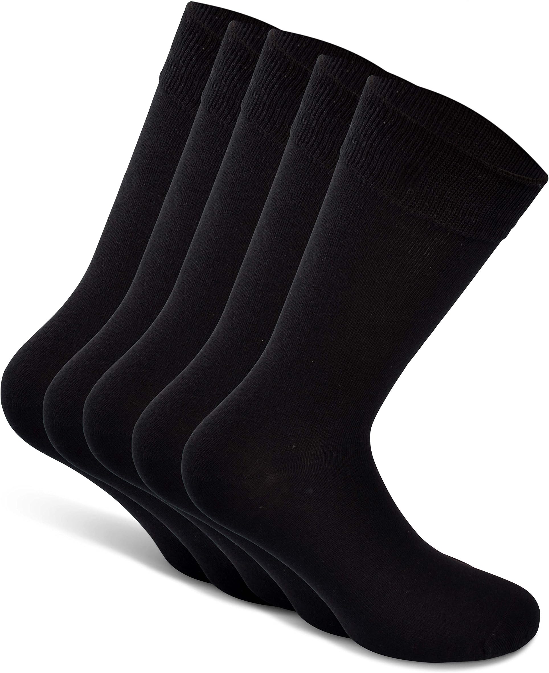 Snocks No Show Socks (6 Pairs) - (Black/White/Grey) German Brand (Size 3-15) - Men & Women