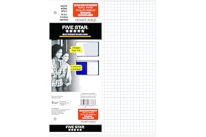 Five Star Quad Refill Paper, 3 Hole Punched, 10-7/8 X 8-3/8 Inches, 100 Sheets (66376)