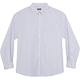 Big and Tall Oxford Dress Shirt for Men Button Down Shirts Long Sleeve Casual Shirt from XXL(T) to 6XL(T)