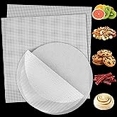 4PCS Silicone Food Dehydrator Sheets - Reusable Non-Stick Mesh Dehydrator Sheets, Round & Square Silicone Steamer Liner for Drying Fruit, Meat, Fish & Baking Dim Sum, Dumplings