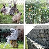 VOUNOT PVC Coated Hexagonal Chicken Wire Mesh 1m x 25m 25mm Grey view 4