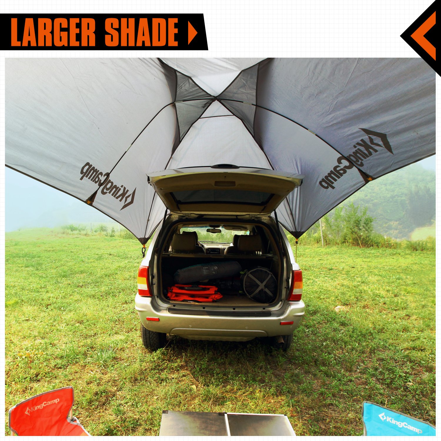 KingCamp Awning Sun Shelter Auto Canopy Camper Trailer Tent Roof Top