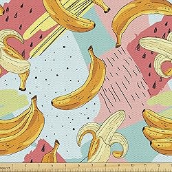 Lunarable Fruit Fabric by The Yard, Watermelon