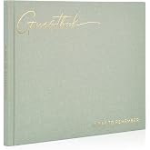 Beautiful Wedding Guest Book for Your Wedding Reception w/ Polaroid Photos | Simply Elegant Guestbook to Sign in and Add Photos - The Perfect Baby Shower Guest Book for the Special Day