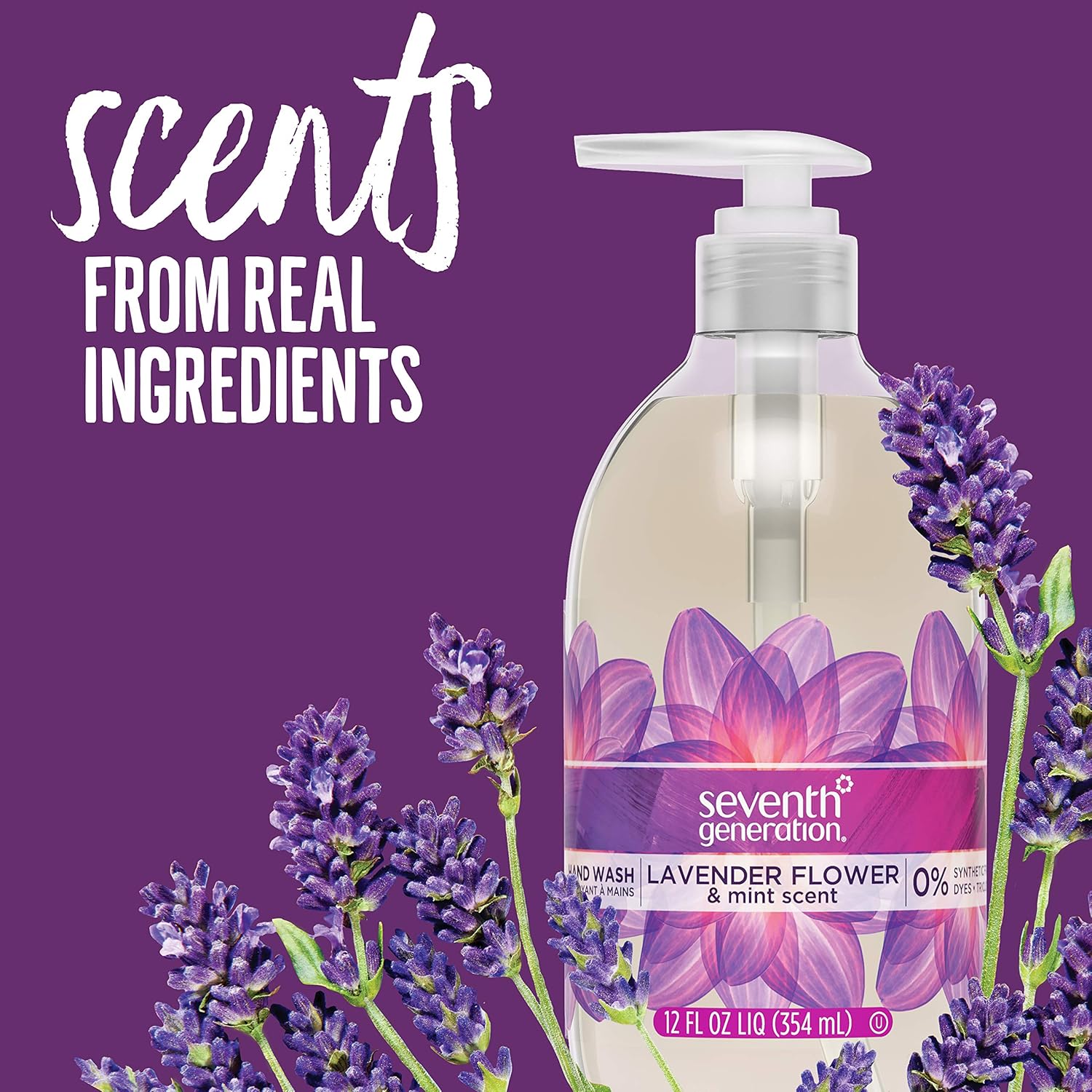 Seventh Generation Hand Wash Soap, Lavender Flower & Mint, 12 Fl Oz, (Pack of 8): Health & Personal Care