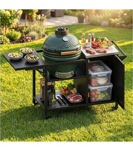 エッグアート　スタンド　台　EG 51 Amazon.com : Grill Table for Big Green Egg Accessories,Compatible