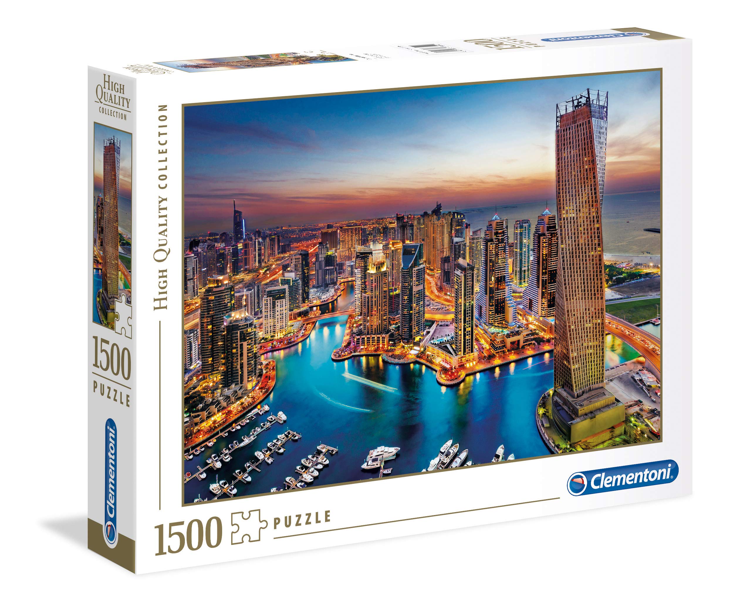 Clementoni - 31814 - Collection Puzzle - Dubai Marina - 1500 pieces - Made in Italy - Jigsaw Puzzles for Adult