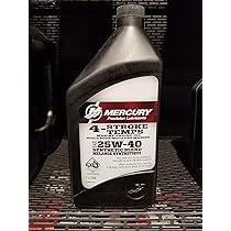 マル Mercury 25W40 Synthetic Blend Marine Engine Oil - 1 US