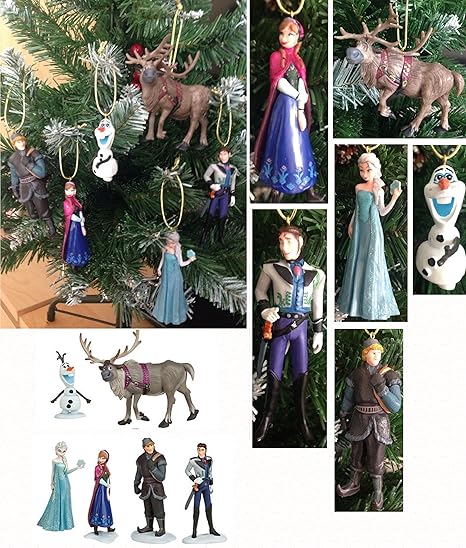 Emarkooz Tm 6 Pieces Disney Frozen Christmas Tree Decorations