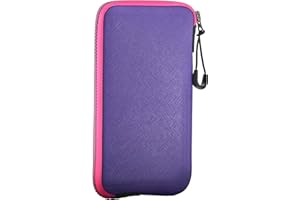 OneJoy Neoprene Phone Pouch, Lightweight Protective Cellphone Sleeve with Large Zipper Opening, Inner Pocket, Thermal Insulated, Durable Cell Phone Carrier for iPhone & Smartphones [ Purple ]