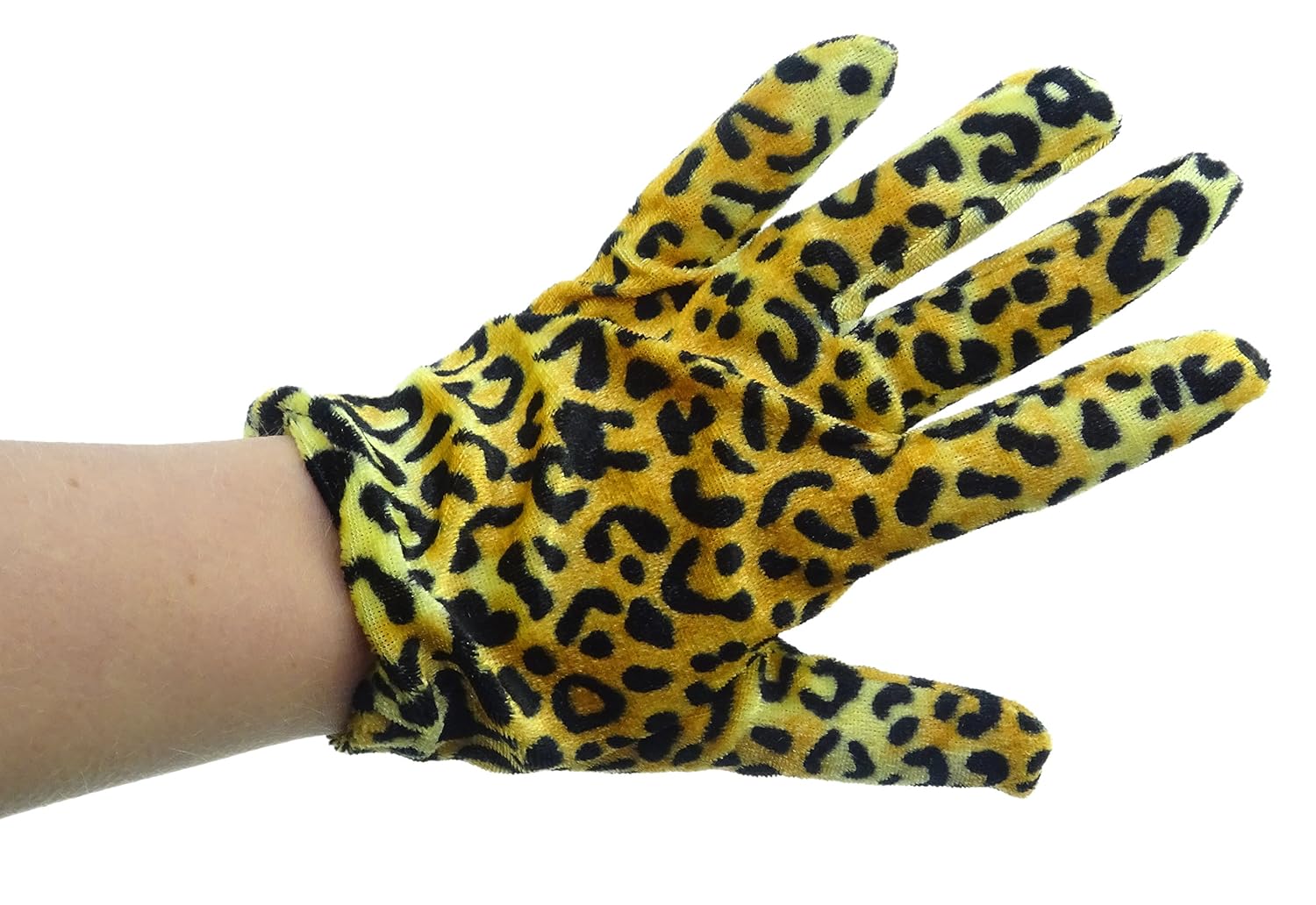Yellow gloves party leopard print posh