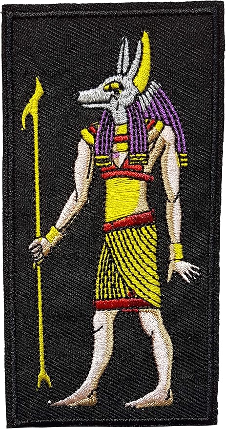 Ecusson Anubis Dieu De L Embaumement Maitre Des Necropoles Tete Canide Patch Hieroglyphe Egyptien Egypte Antique Thermocollant 11x5 6cm Cameleon Shop Amazon Fr Cuisine Maison