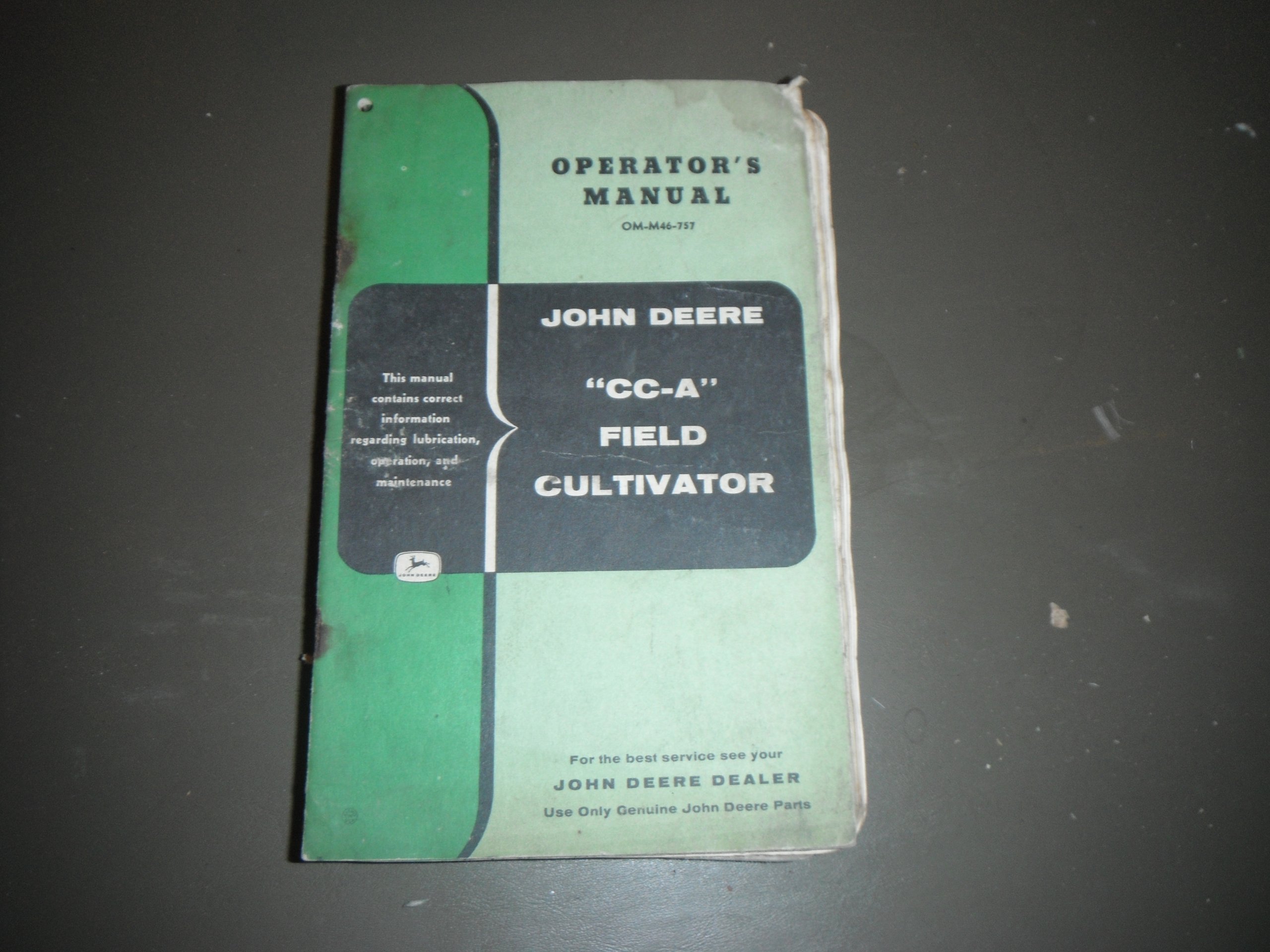 John Deere Operator's Manual for No. 6 cylinder corn sheller Paperback