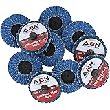 ABN 2in T27 40 Grit High Density Zirconia Alumina Flat Flap Disc Roloc Roll Lock Grinding Sanding Sandpaper Wheels 10 PK