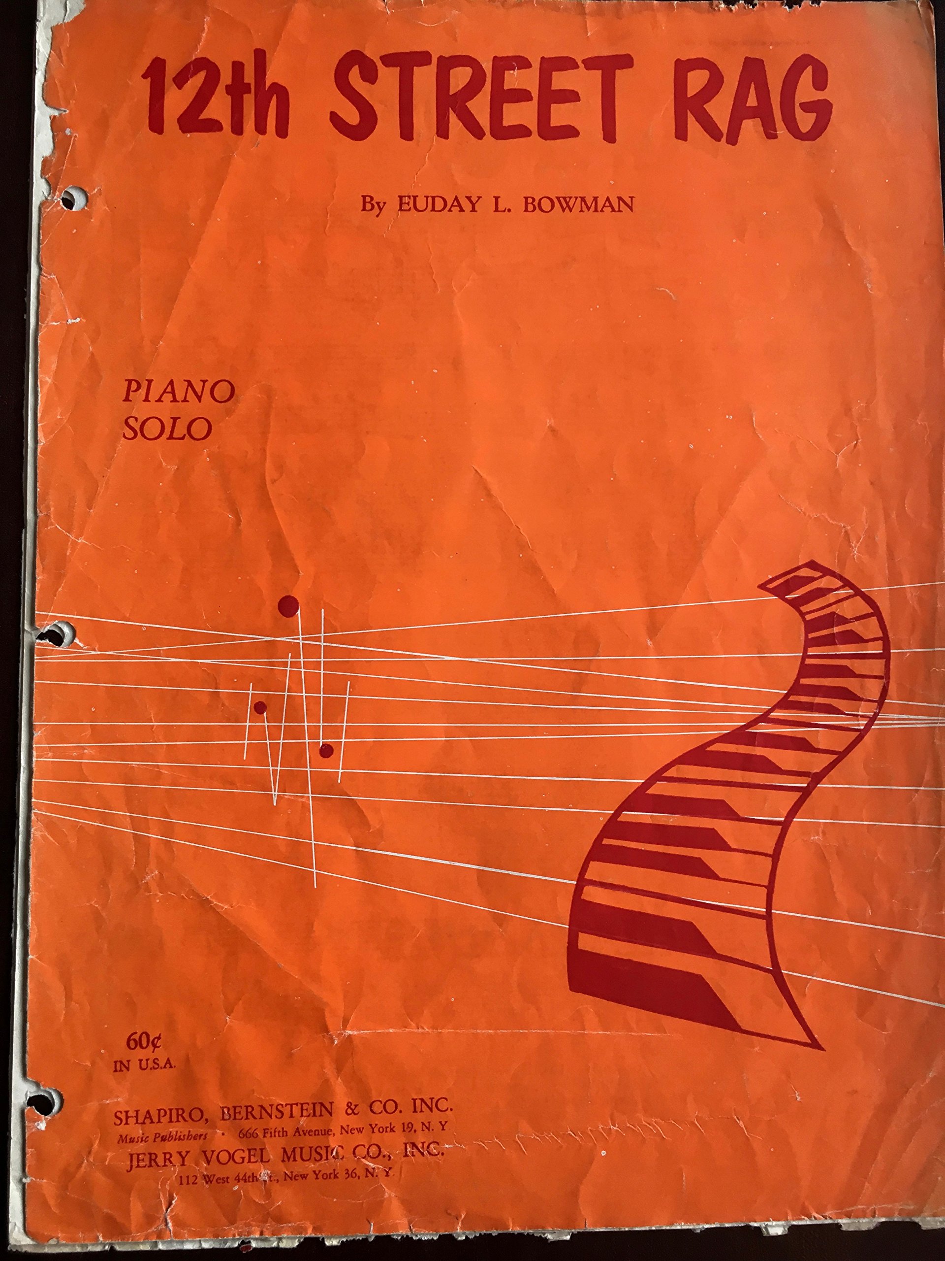 Solo. Rag Street ... 12th Arranged Wheeler by C.E. Piano ... Rag Wheeler Solo. Piano by C.E. 12th Street Arranged