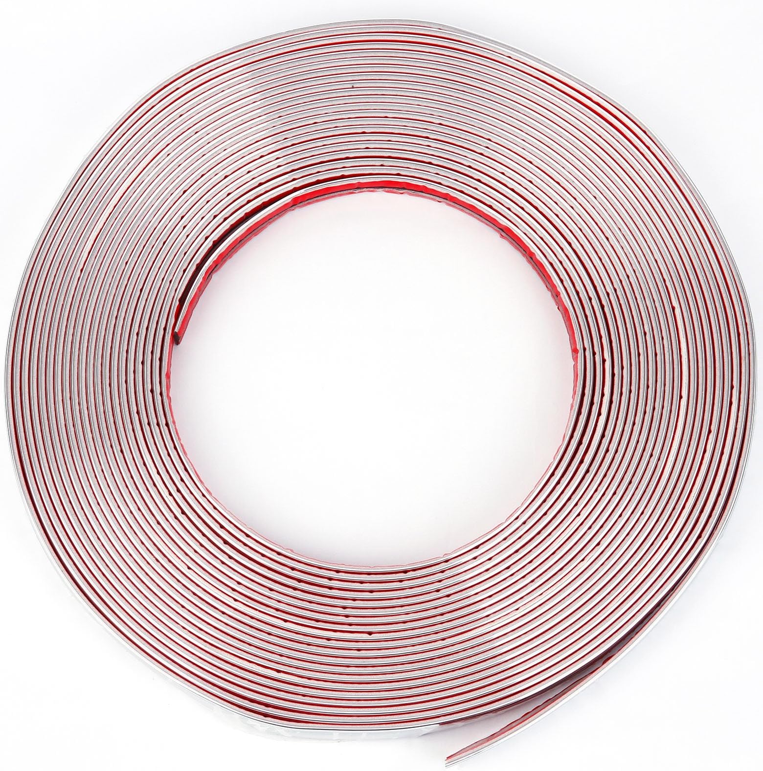 15m x 25mm Flexible Self-adhesive Auto DIY Chrom Styling Decoration Moulding Trim Strip for Car Body Window Bumper Grille