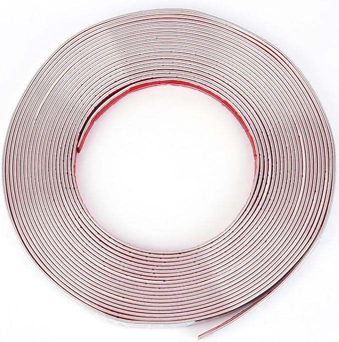 Self Adhesive Chrome Trim 25 mm x 15 Car Chrome Strip Universal Can