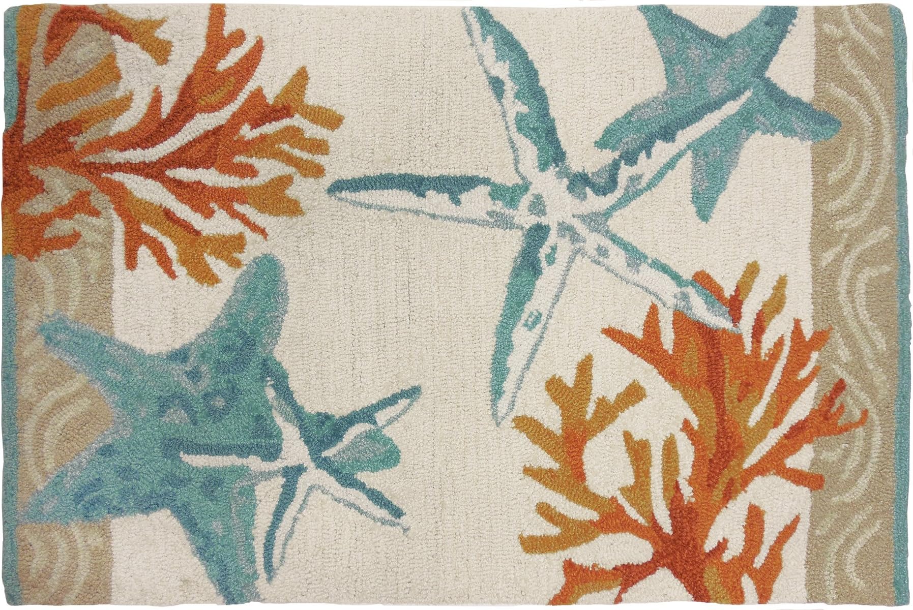 Homefires Rugs Rectangular Coastal Reef Accent Rug