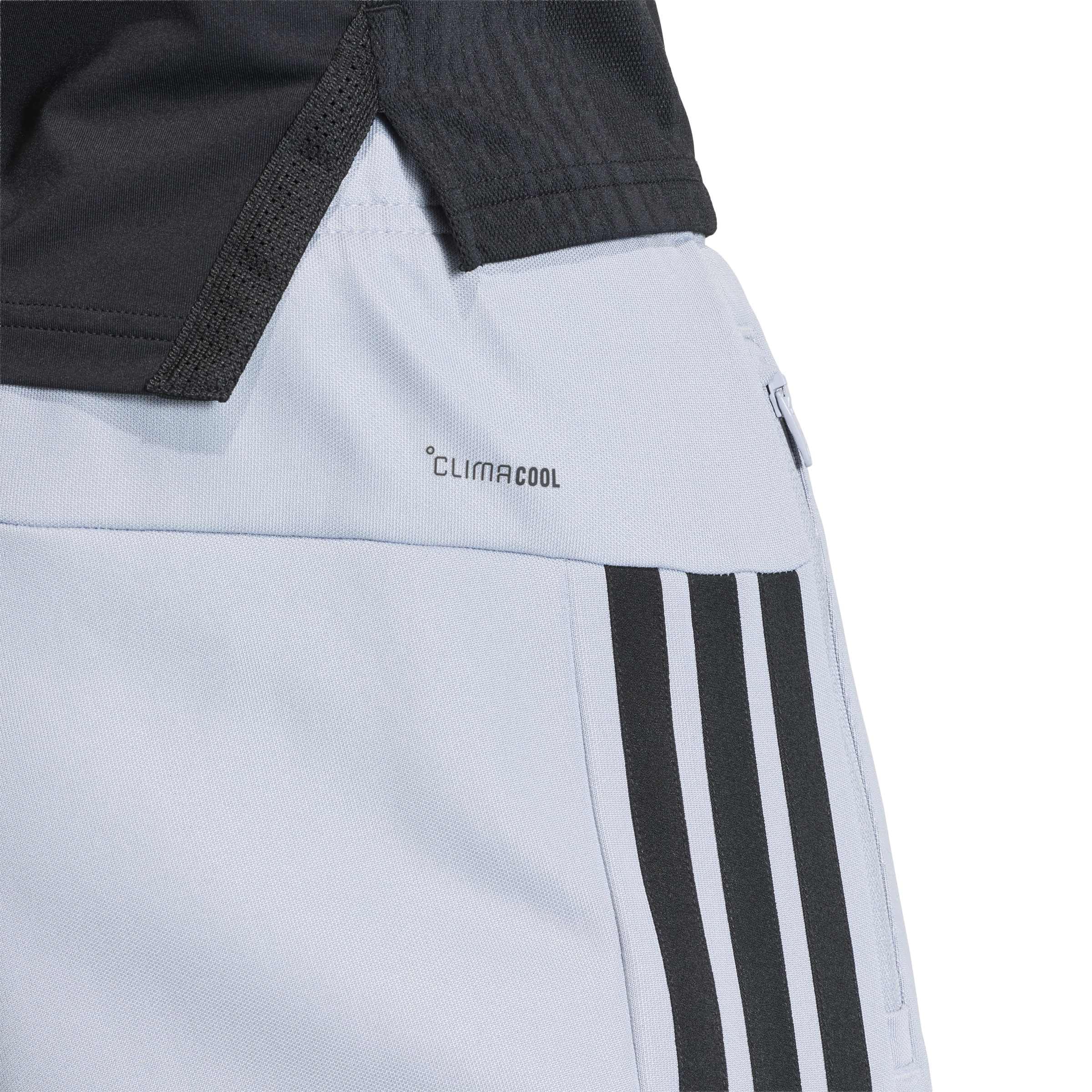 adidas Men's Workout Essentials All-Set 3-Stripes Knit Pant, Halo Silver/Black, XXL 5