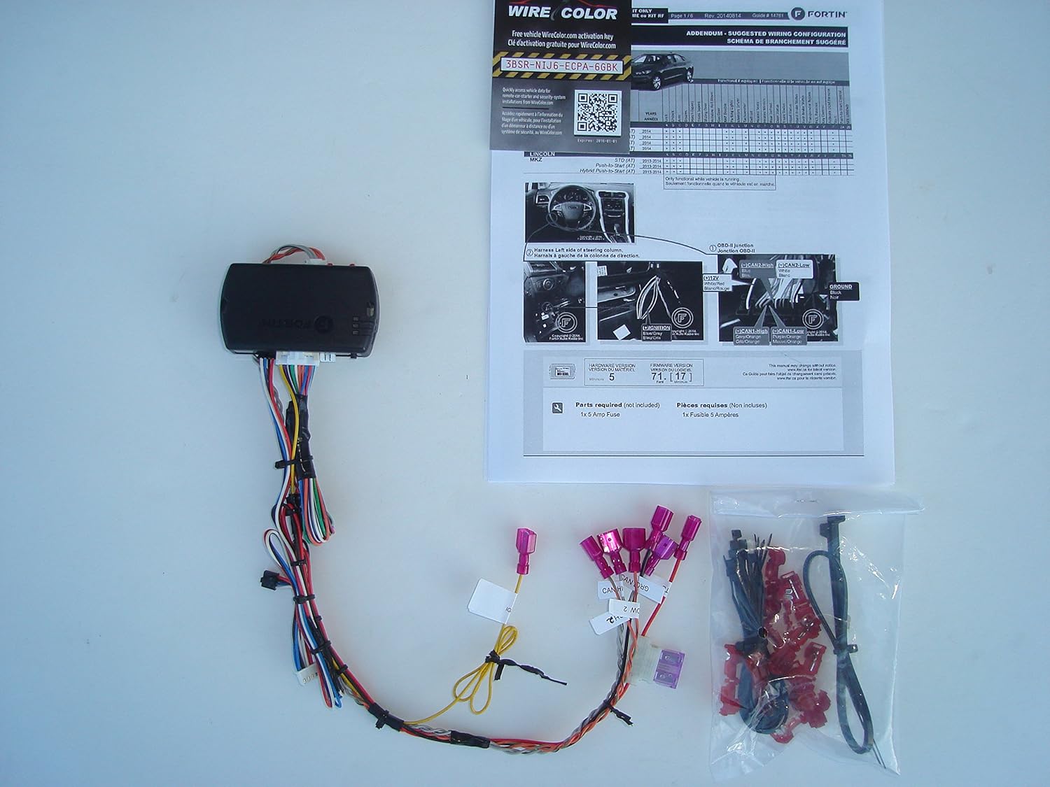 Amazon.com: Factory OEM Remote Activated Remote Start for HYBRID 2014-2015  Ford FUSION, Lincoln MKZ: Car Electronics