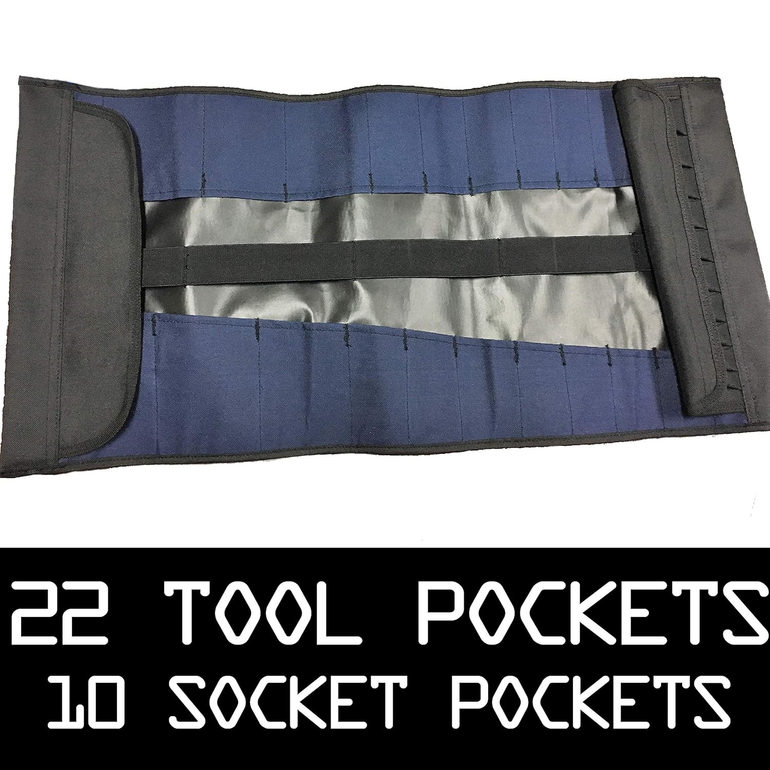 32 Pocket Tool Roll Organizer Wrench Organizer Tool Pouch Wrench Roll 744110822441 eBay