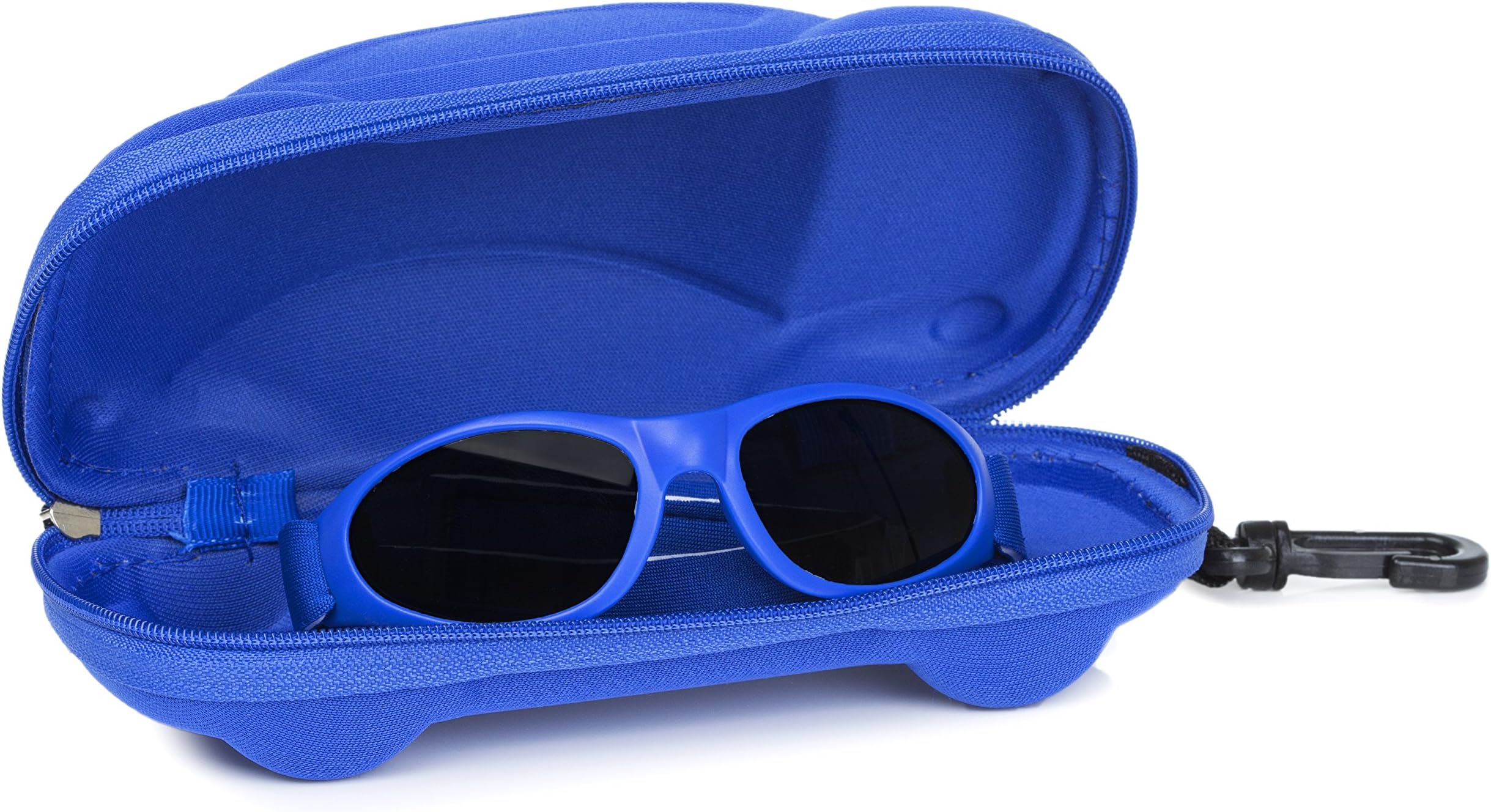 Little Llama Baby Sunglasses (0 to 2 Years) with Adjustable Strap and Case - UVA/UVB Protection - Blue
