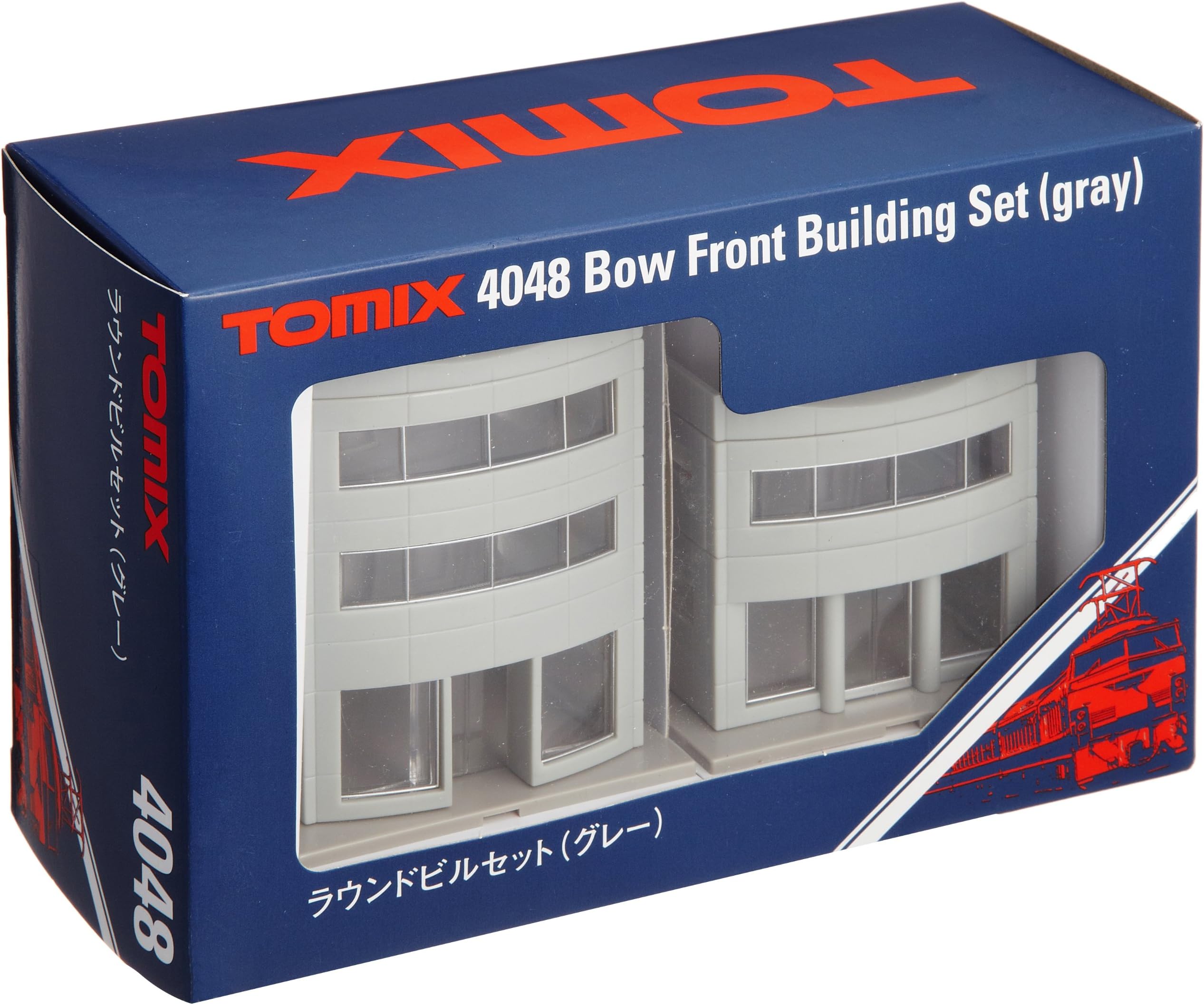Bow Front Building Set (Gray) TOMIX 4048 N scale (japan import)
