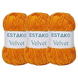 Estako Velvet (3- Skeins Pack) Chenille Blanket