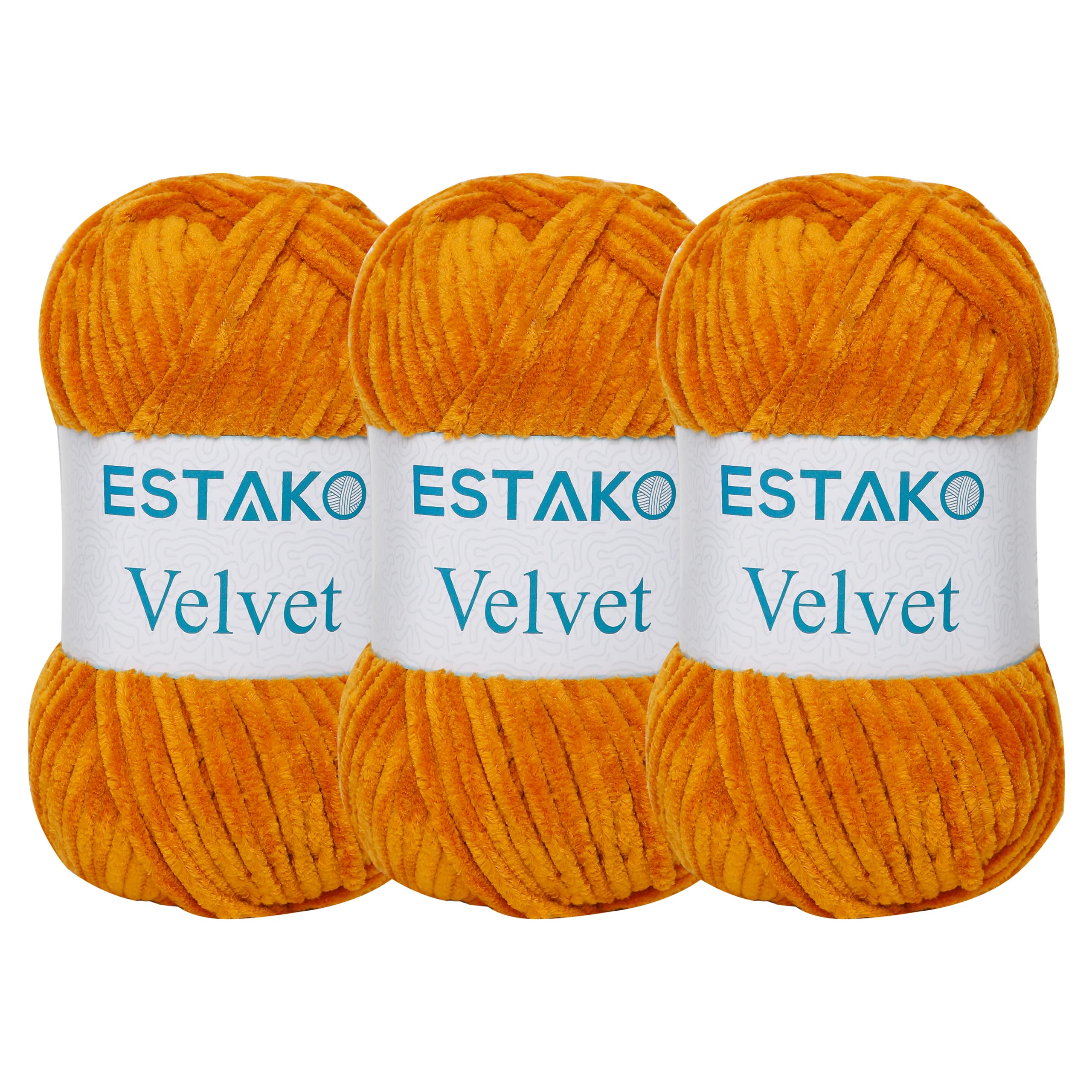 Estako Velvet (3- Skeins Pack) Chenille Blanket