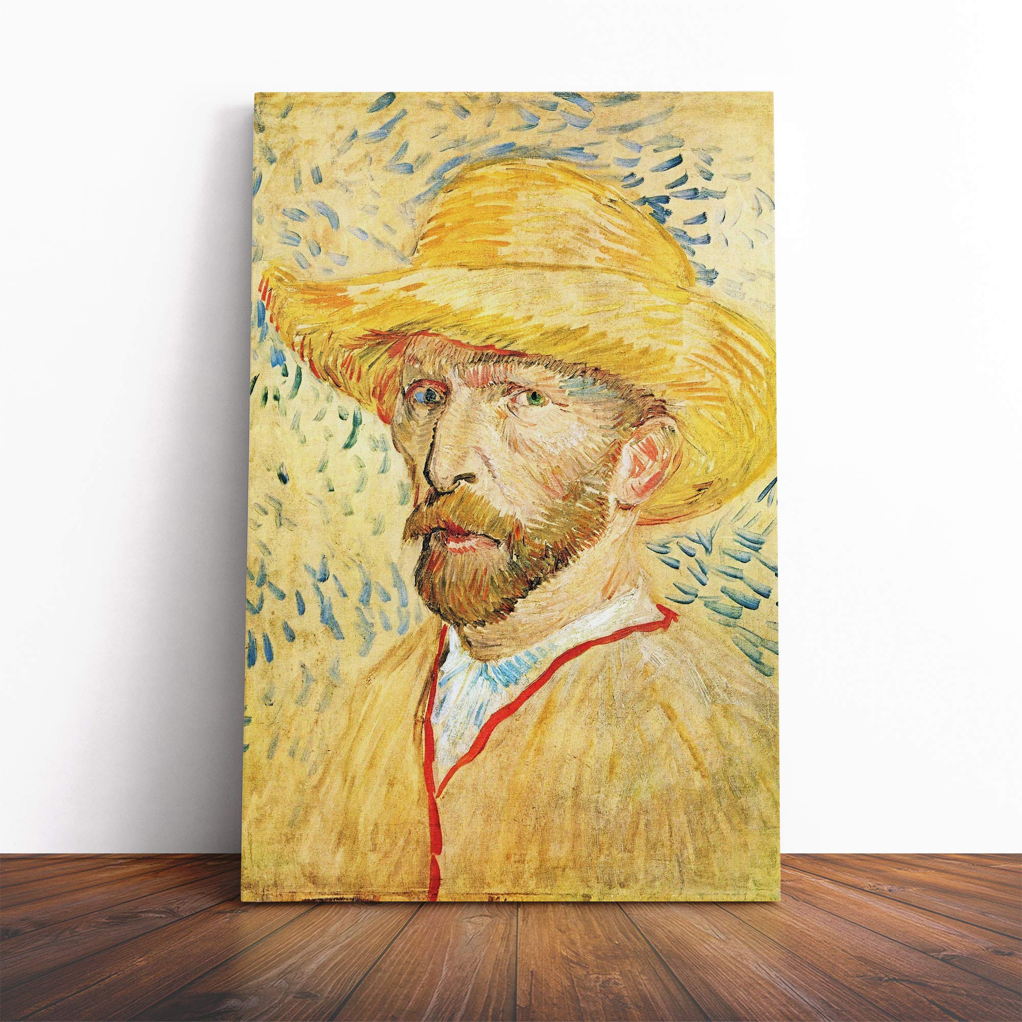 Vincent Van Gogh Self Portrait (3) Canvas Print | Gallery Wrapped 30mm Frame Wall Art | 20x14 inches | Ready to Hang | Modern People Picture | Living Room Bedroom Lounge Office