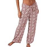 Roxy Women's Beach Pants –Casual Drawstring Elastic Waist, Travel, Everyday Wear, Summer Pant