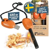 Light My Fire Flint Fire Starter Ferro Rod Survival Tool Army &mdash; Fire Steel Bushcraft Gear &mdash; Flint and Steel Magnesium Fire Starter Kit &mdash; 3/8&rdquo; 2-in-1 Fire Starters for Campfires &mdash; 12,000 Strikes