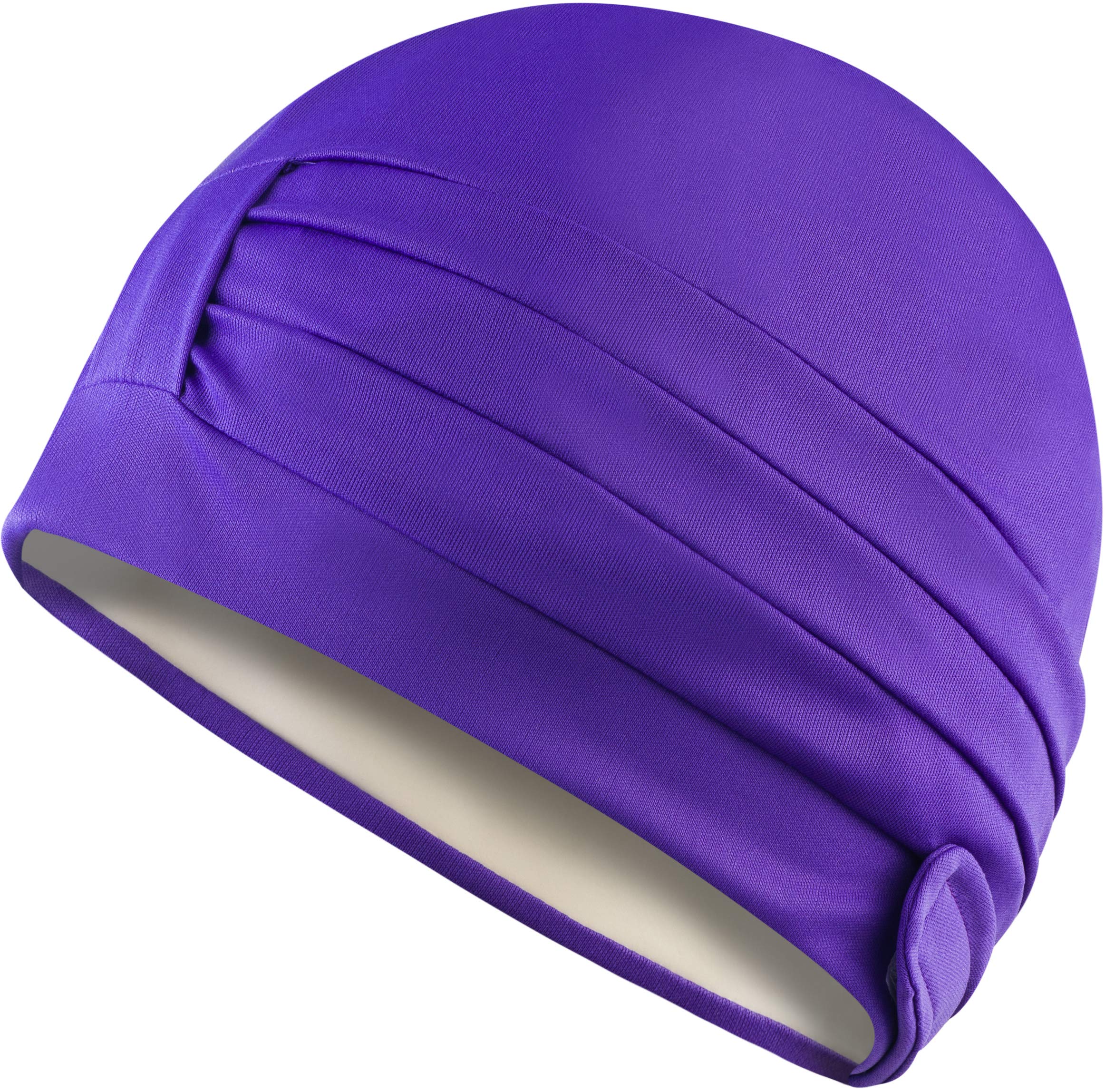Aqua Speed Swim Cap | Ladies | Retro Swim Cap | Elegant Swim Hood | Swimming Cap | Swimming | Beach | Sauna | Polyester | Ladies Cap | Dark purple