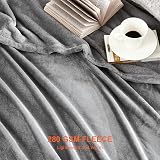 EHEYCIGA Fleece Blanket Extra Large King 270x230cm Grey Throw view 3