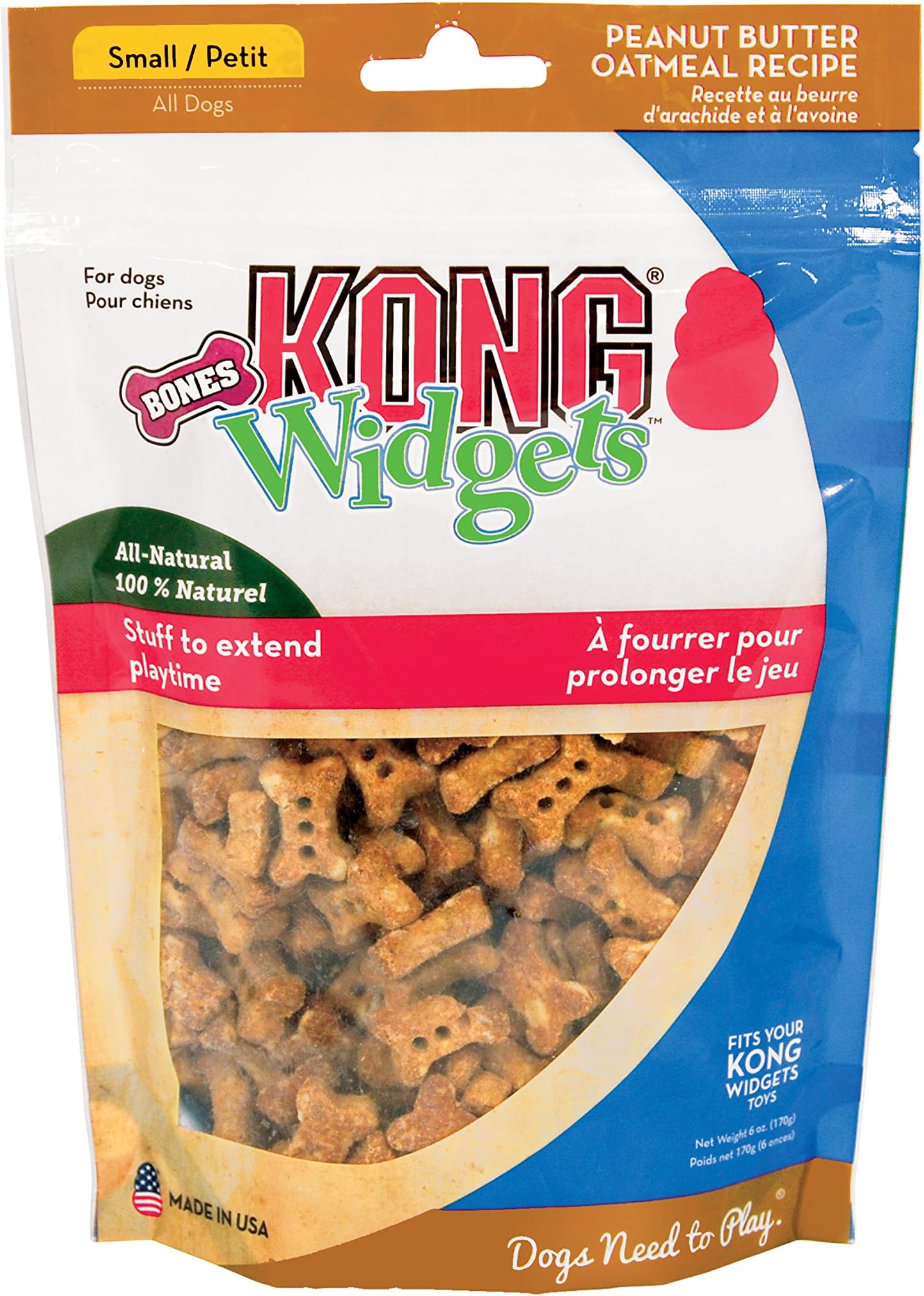 Widgets Bones Peanut Butter Oatmeal Small