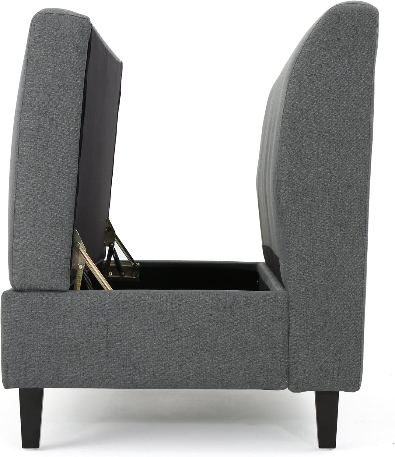Christopher Knight Home Tovah Fabric Storage Loveseat, Charcoal: Kitchen & Dining