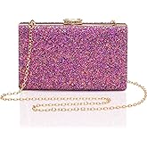 CARIEDO Women's Sparkling Clutch Purse Elegant Glitter Evening Bags Bling Evening Handbag for Dance Wedding Party Prom Bride