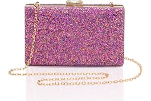 CARIEDO Women's Evening Bag Elegant Clutch Sophisticated Diamond Handbag Prom Wedding Party