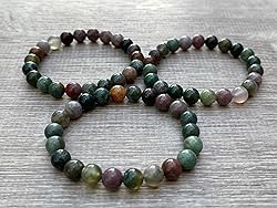 Fancy Jasper Crystal Bead Bracelet 8mm, Wholesale