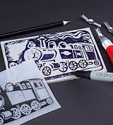 Essdee Ten Lino Cutters & Handle Set - Styles 1 to 10 for Carving view 3