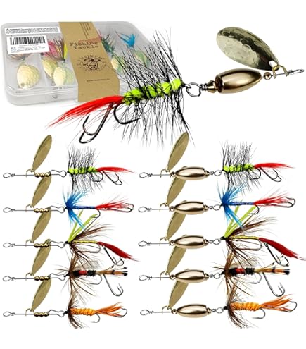 Amazon.com : 100 Pcs Fishing Lures Spinner Baits Metal Trout Lures Fishing  Spinners and Spinnerbaits Metal Baits Kit with 4 Pcs Tackle Box for Salmon  Bass Walleye Crappie : Sports & Outdoors
