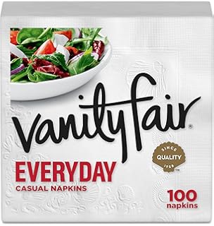 Amazon Com Vanity Fair Everyday Napkins 100 Count White Dinner Paper Napkins Health Personal Care