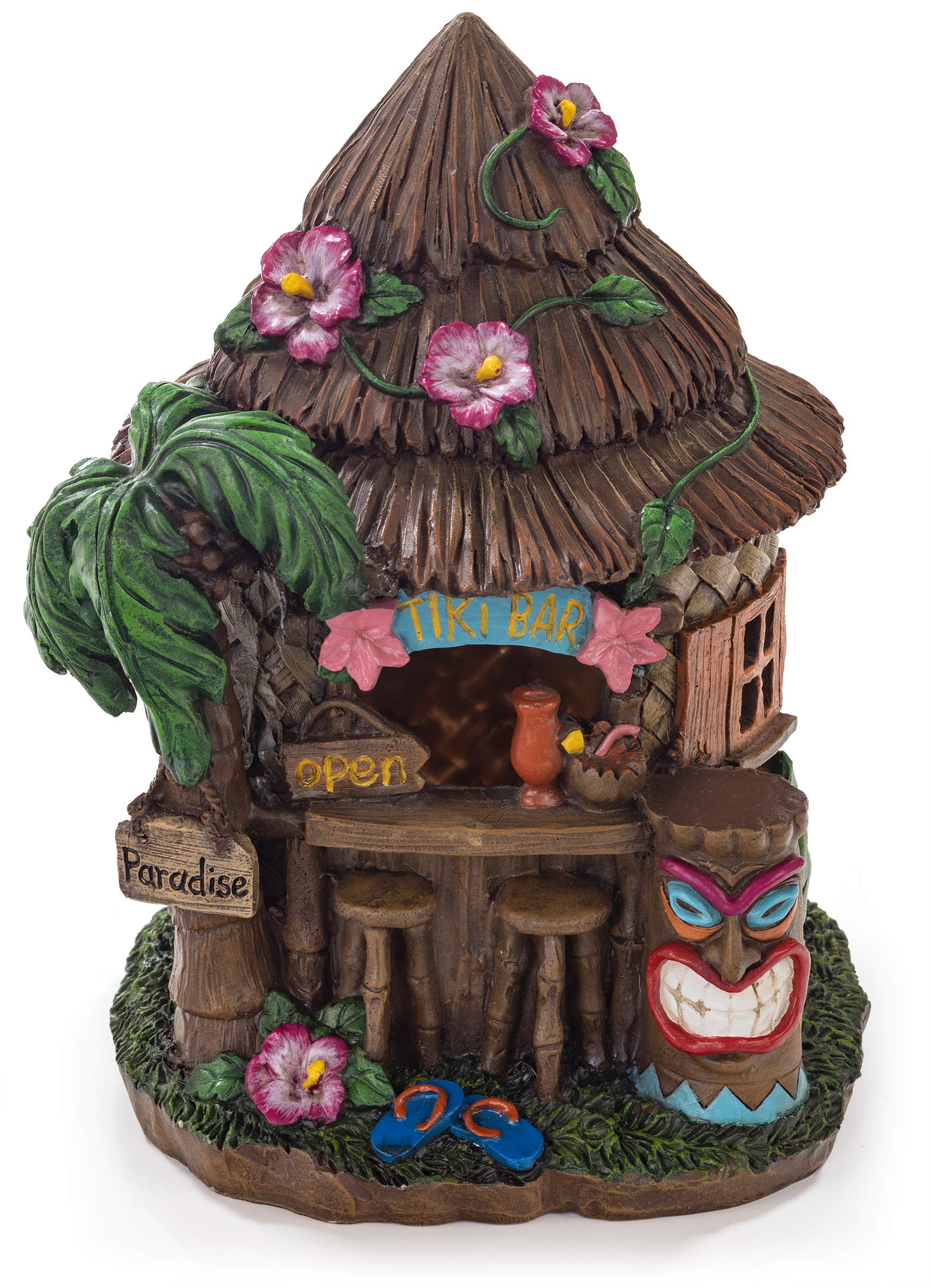 Photo 1 of VP Home Solar Powered Flickering LED Garden Light for Home and Outdoor Decor - Backyard Tiki Hut Decoration