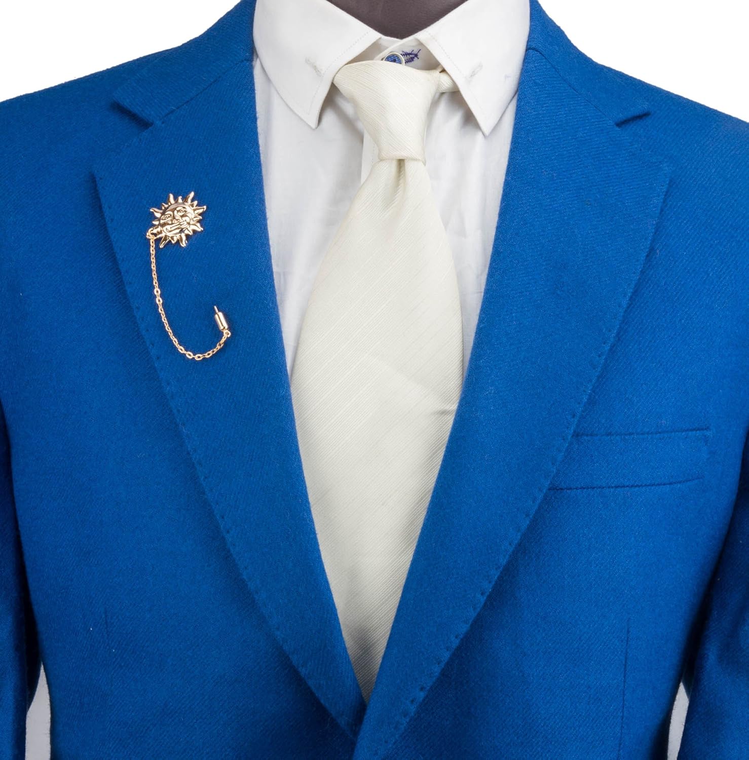 Brooch Lapel Pin for Men Gold Sun with Hanging Tassel Lapel Pin Badge Coat Suit Wedding Gift Party Shirt Collar Accessories - Image 5