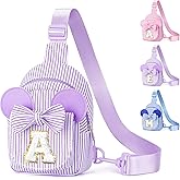 YOOLIFE Sling Bags for Girls Kids - Gifts for Kids Girls | Initial Small Crossbody Belt Bag Purses for Girl Kid Birthday Gift