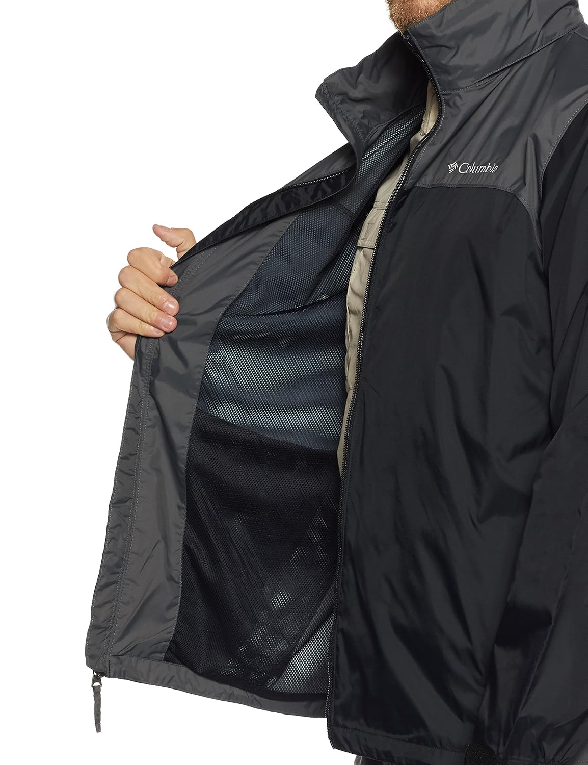 Columbia Men's Glennaker Lake FrontZip Rain Jacket with