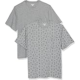Amazon Essentials Mens T-Shirts, Regular-Fit, Short-Sleeve Crewneck Pocket, Pack of 2