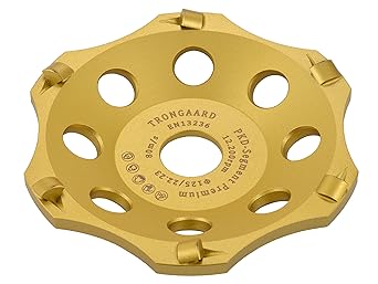 TRONGAARD PREMIUM PKD Schleiftopf/Schleifteller 125MM / 22,23MM