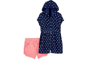 Simple Joys by Carter's Baby-Girls Hooded Cover-Up and Shorts