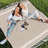Jumbo Turkish Beach Towel Blanket Picnic Ourtdoor Mat Oversized Sandproof Fast Dry Thin Extra Large Xl Huge Linen Compact Organic Cotton Summer Vacation Gifts Travel Essential Cruise Ship Necessities